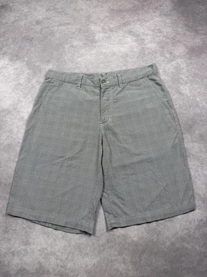 Pantalones Cortos Patagonia Para Hombres 34 Gris Glen Cuadros Elastizados Informales Chinos Cremallera Mosca Nylon Foto 1 de 4