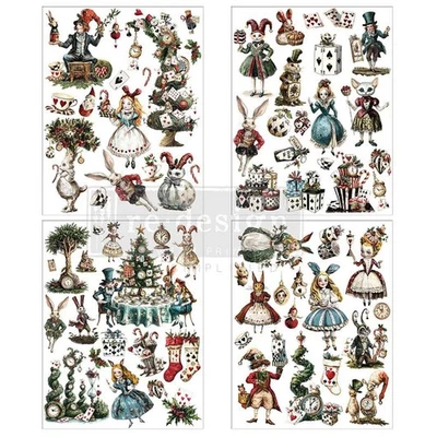 REDESIGN WITH PRIMA ReDesign Prima WHIMSICAL HOLIDAY DREAMS Furniture Transfer 8.5x11 for Craft Deco