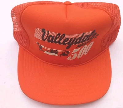 Винтажная бейсболка 1980-х 90-х NASCAR Valleydale Meats 500 для дальнобойщиков - Изображение 1 из 4