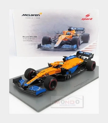 1:18 SPARK Mclaren F1 Mcl35L Mercedes M12 #3 Bahrain Gp 2021 Ricciardo 18S584 - Immagine 1 di 2