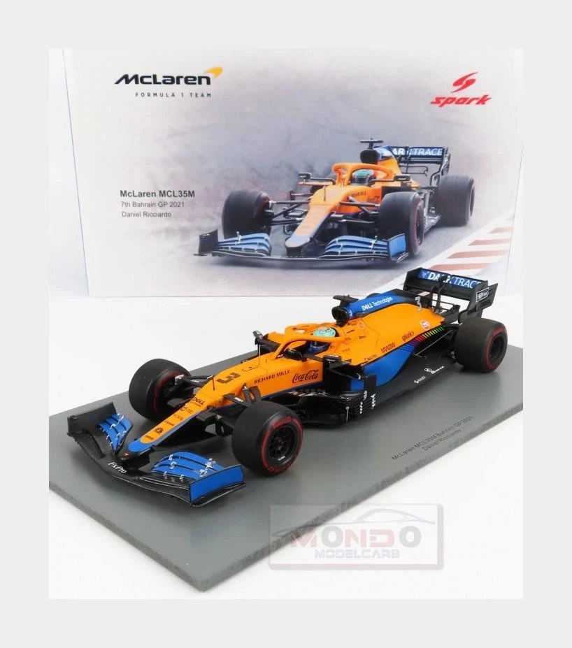 1:18 SPARK Mclaren F1 Mcl35L Mercedes M12 #3 Bahrain Gp 2021 Ricciardo 18S584 - Immagine 1 di 2