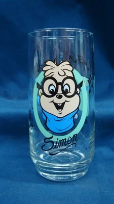 Коллекционное винтажное стекло Alvin and the Chipmunks Simon 1985 Hardees - Изображение 1 из 4