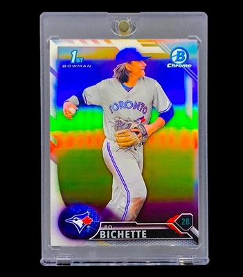 BO BICHETTE ROOKIE REFRACTOR HOLO CHROME Silver Bowman Non Auto - BLUE JAYS - Image 1 of 4