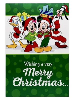 Disney Christmas Card For Kid, Mickey & Friends Christmas Wishes Hallmark Card - Image 1 of 4