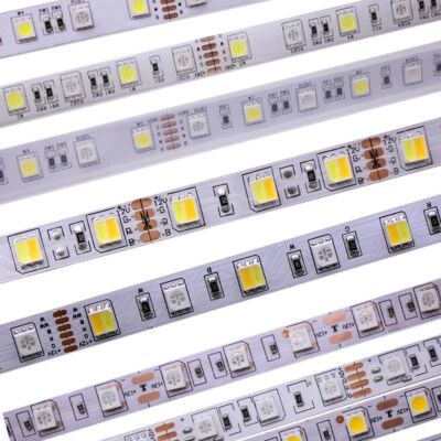 SMD 5050 RGB LED Strip 60LED/M Waterproof 5M 300LED DC12V 24V CCT RGBCCT RGBW/WW - Image 1 of 4