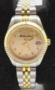 Mathey-Tissot Mathey II Quartz Crystal Ladies Watch, Gold/Silver, 26mm (D710BDI) - Picture 1 of 8