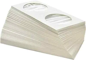 50 Stück 2x2 Karton Münzrähmchen Halter Hüllen für alle Münzen Sammlung Zubehör - Bild 1 von 3