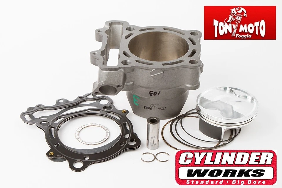 cylinder WORKS KIT CILINDRO MAGGIORATO KAWASAKI KXF 250 2004 2005 2006 2007 2008 - Immagine 1 di 1