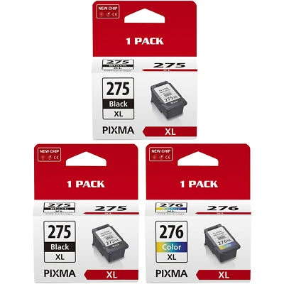 PG-275XL CL-276XL Black Color Ink compatible for Canon PIXMA TR4720 TS3500 Lot - Image 1 of 4