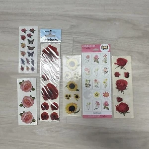Sunflower Roses Mrs. Grossman Stickeroni Sandylion Stickers - Picture 1 of 5