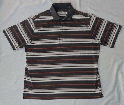 Camiseta polo Walter Hagen para hombre talla 2XL manga corta gris, blanco, naranja Foto 1 de 4