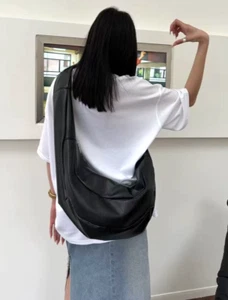 Leather bag for Women Soft Sling bag hobo Casual travel crossbody bag handbag - Picture 1 of 9