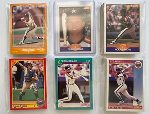 Houston Astros 1988-92 Score base team set lot (5 sets w/HOFer Biggio RC) - Picture 1 of 3