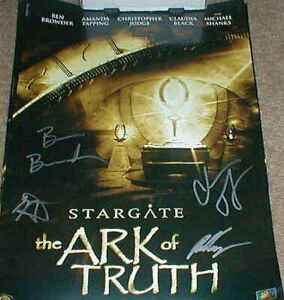 Ben Browder Chris Judge signed auto Stargate Ark of Truth 2007 SDCC movie poster