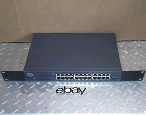 Dell PowerConnect 2624 Fast Ethernet 10/100 mb/s Switch 24 Port Great - Picture 1 of 7
