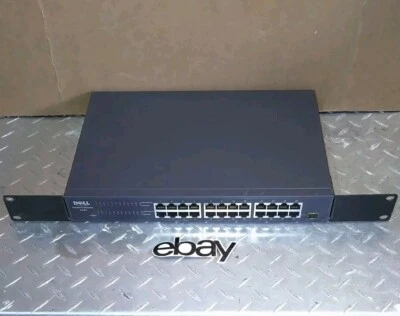 Dell PowerConnect 2624 Fast Ethernet 10/100 mb/s Switch 24 Port Great - Image 1 of 4