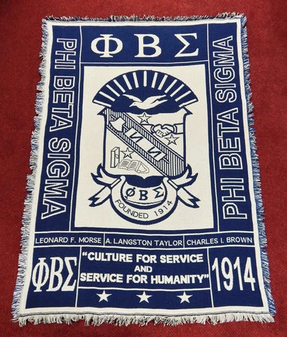 PHI BETA SIGMA Throw blanket - Crest / Shield - 50" x 70" Cover