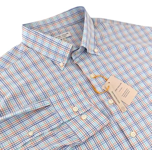 Peter Millar Irving Performance Twill Sport shirt XL multicolor plaid preppy - Picture 1 of 12