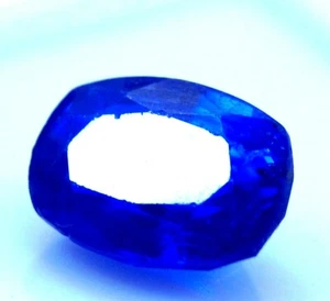 Piedra preciosa suelta de cojín azul zafiro natural de 5,45 quilates con certificación EGL de Ceilán - Imagen 1 de 3
