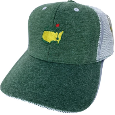 2025 MASTERS HEATHERED GREEN PERFORMANCE MESH BACK HAT AUGUSTA NATIONAL GOLF NEW - Image 1 of 4