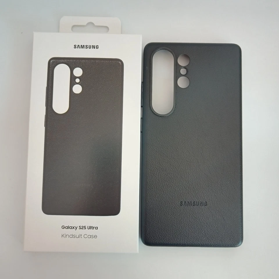 Luxury Kindsuit Leather Case for Samsung Galaxy S25 Ultra Metal Ring Armor Cover - Image 1 of 4