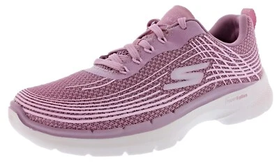 SKECHERS WOMEN'S GO WALK 6 - INNER JOY 124554MVE LACE-UP RUNNING SHOES - Image 1 of 4