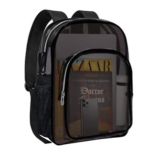 Clear Backpack Heavy Duty Transparent Backpack for Security, Sports, Work, Tr... - Picture 1 of 7