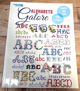 Alphabets Galore Cross Stitch Pattern Book By Leisure Arts - 136 Alphabets Inclu - Picture 1 of 4