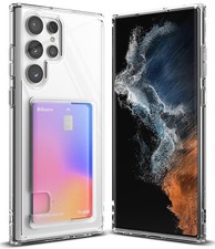 For Samsung Galaxy S22 Ultra [FUSION Card] Ringke Case Built Card Holder Cover