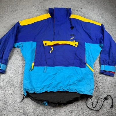 Vtg The North Face Vertical Men GoreTex Ski Jacket Shell XS 90s Colorblock Flaws - Image 1 of 4