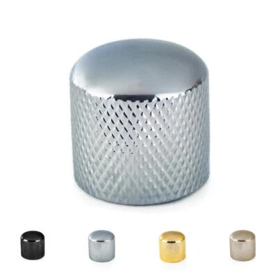 Metal Volume Tone Guitar Control Knob Push-Fit for Split Shaft Pots - Image 1 of 2