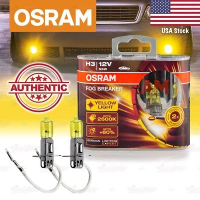 2x H3 453 OSRAM Interruptor Antiniebla DuoBox AMARILLO Foco Bombillas 2600K Lámparas 62151FBR-HCB Foto 1 de 4