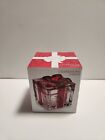 Mikasa Celebrations Holiday Treats Box Glass Crystal Red Ribbon