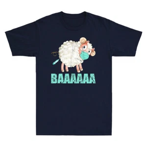 Sheep Or Sheeple Anti Vaccine Mandate Funny Vaccine Joke Vintage Men's T-Shirt - Picture 1 of 8