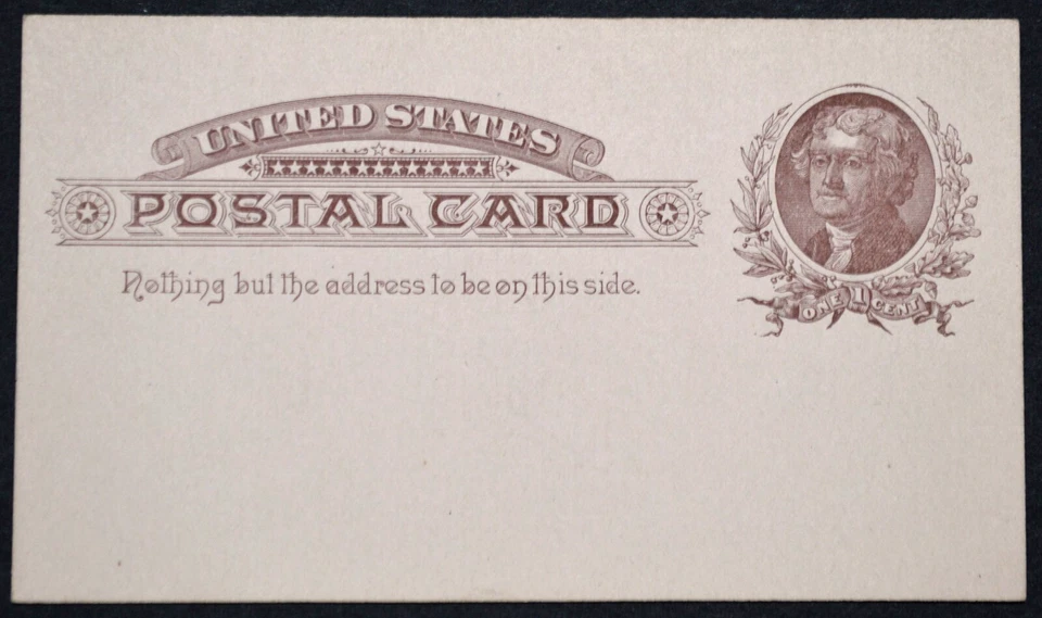 1885 US Sc. #UX8 mint postal card, very good condition - Image 1 of 1
