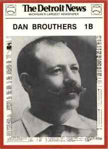 1981 "DETROIT NEWS" DAN BROUTHERS - #80 DETROIT TIGERS