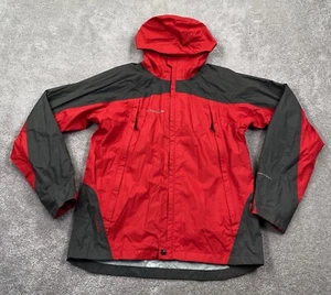 Columbia Youth titanium Zip Up Hooded Jacket Size 18 /20 Youth Red Gray - Picture 1 of 8