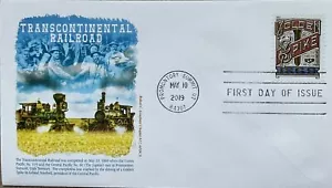 Graebner Chapter AFDCS 5379 Transcontinental Railroad Golden Spike 4 Bar Cancelar - Imagen 1 de 1
