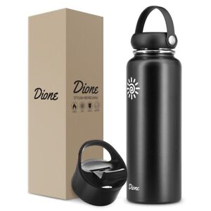 DIONE Water Bottle 40 oz. Flask Double Wall Stainless Steel & Vacuum Insulated