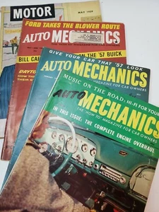 Vintage 3-Auto Mechanics Magazine & 1-Motor Magazine. All From The 1950s - Picture 1 of 5