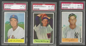 Maurice McDermott #56 1954 Bowman Baseball Card Graded PSA 8 - ONE CARD ONLY - Picture 1 of 1