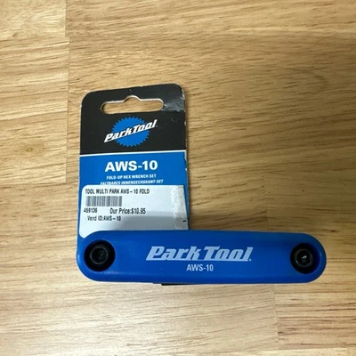 Park Tool AWS-10 Metric Folding Hex Wrench Bike Allen Fold-Up Set Multi 1.5-6mm - Image 1 of 4