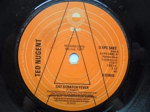 Ted Nugent Cat Scratch Fever 7" Epic SEPC5482 EX 1977 demo, Cat Scratch Fever/A - Picture 1 of 5