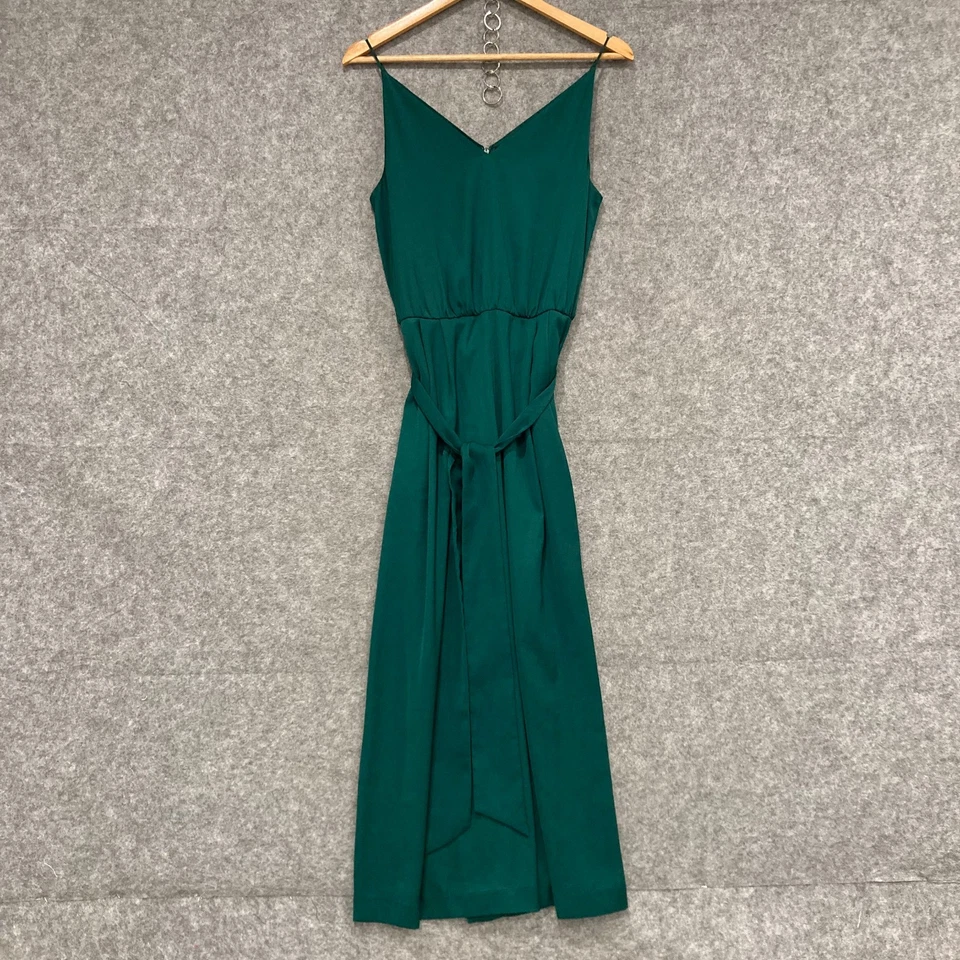 Mono H&M para mujer talla 10 verde bolsillos cinturón sin mangas pierna ancha 33831 Foto 1 de 4