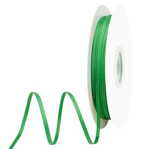 Emerald Green Grosgrain Ribbon 1/8 Inch x 100 Yards Double Face for Crafts - Picture 1 of 6