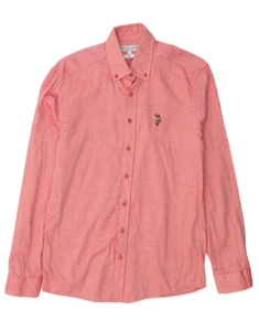 U.S. POLO ASSN. Mens Slim Fit Shirt Small Pink Cotton CE04 - Picture 1 of 3