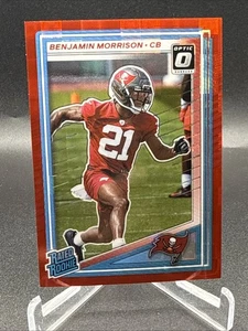 2025 Donruss Benjamin Morrison Rated Rookie Red Pandora Optic Prizm   - Picture 1 of 2