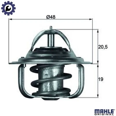 THERMOSTAT COOLANT TX 5 92D FOR ZAZ FORD ESCORT/Mk/VII FIESTA/Van COURIER 1.3L - Image 1 of 4