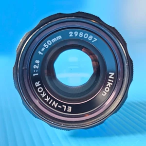 Lente ampliadora Nikon EL-Nikkor 50 mm f/2,8 M39 Haze arañazos en polvo - Imagen 1 de 14