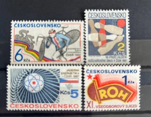 Tschechoslowakei 1987, Mi. Nr. 2895 - 2896, 2906 - 2907, postfrisch - Bild 1 von 1
